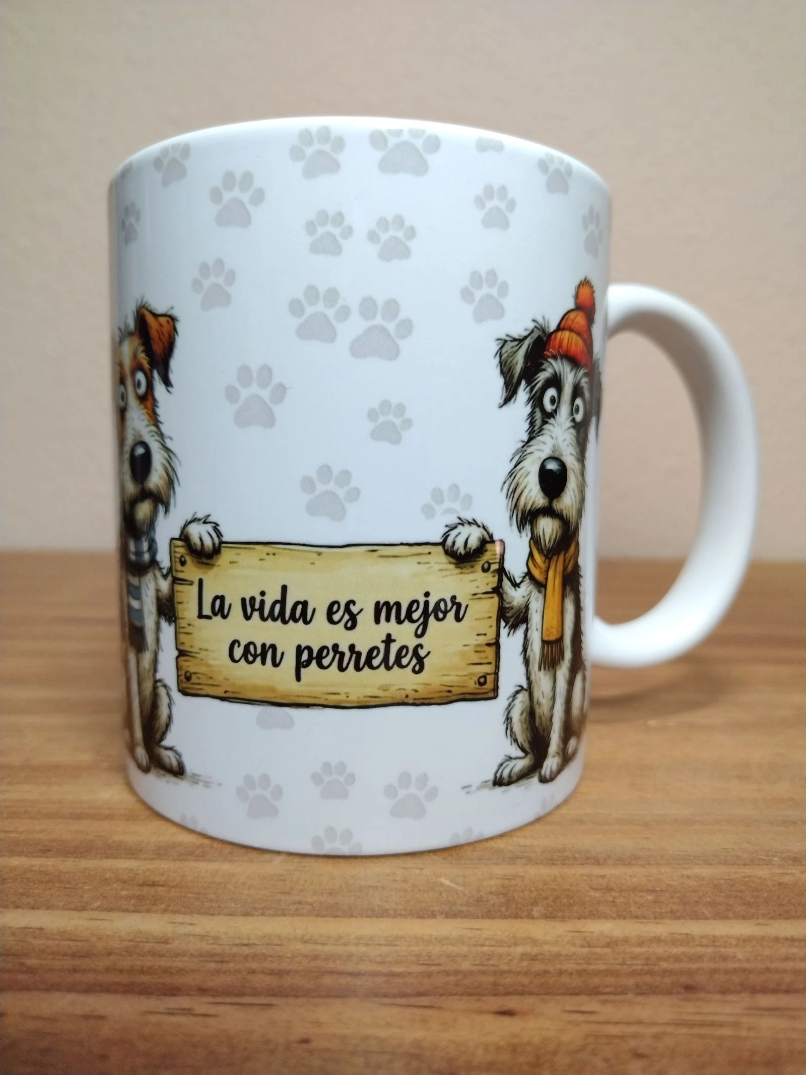 Taza de cerâmica - desenho de cachorros - 11 oz - nunca usada – photo 3